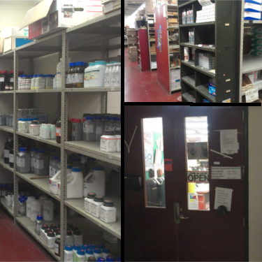 Chemistry Department Stockroom Collage