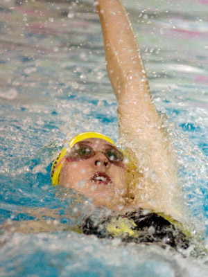 Atwood was first in both backstroke events.