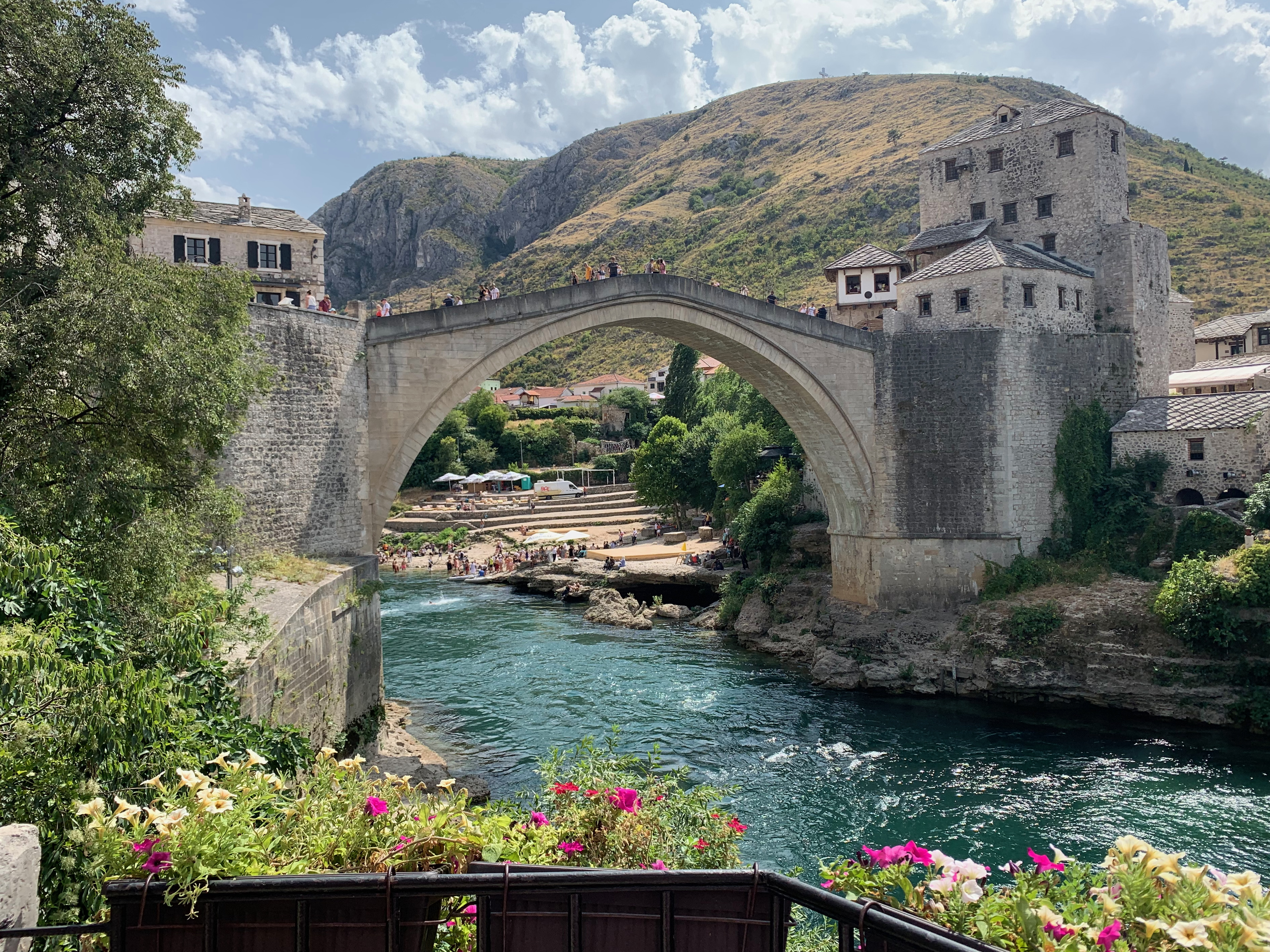 The famous old bridge in Mostar