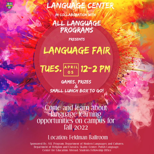 Spring 2022 Language Fair