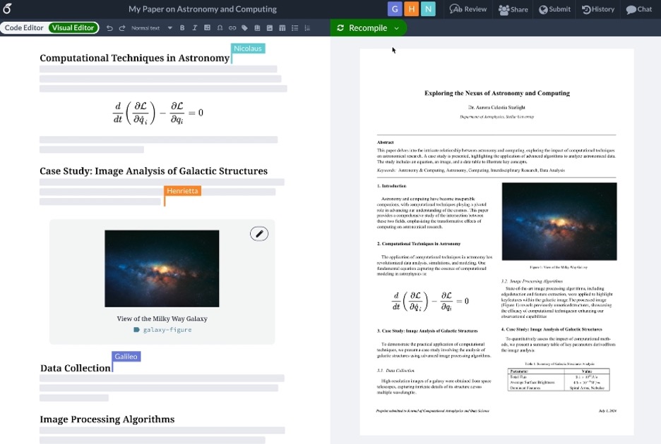 A screenshot showing two side by side documents.