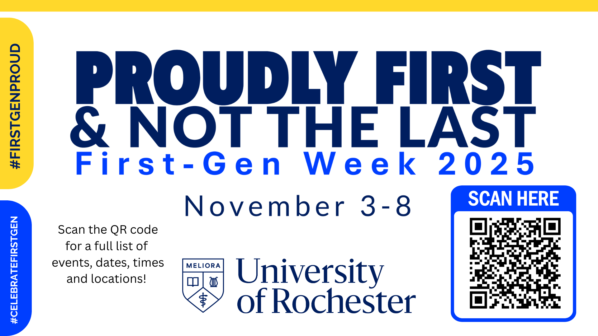 A graphic advertising the events.