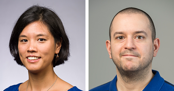Side-by-side headshots of Jessica Shang and Cristiano Tapparello.