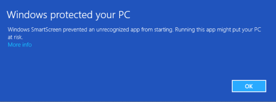 Win 8 Smartscreen 1