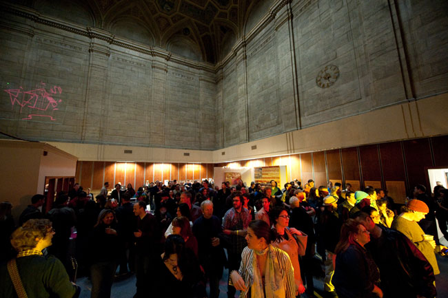 inside the bank atrium