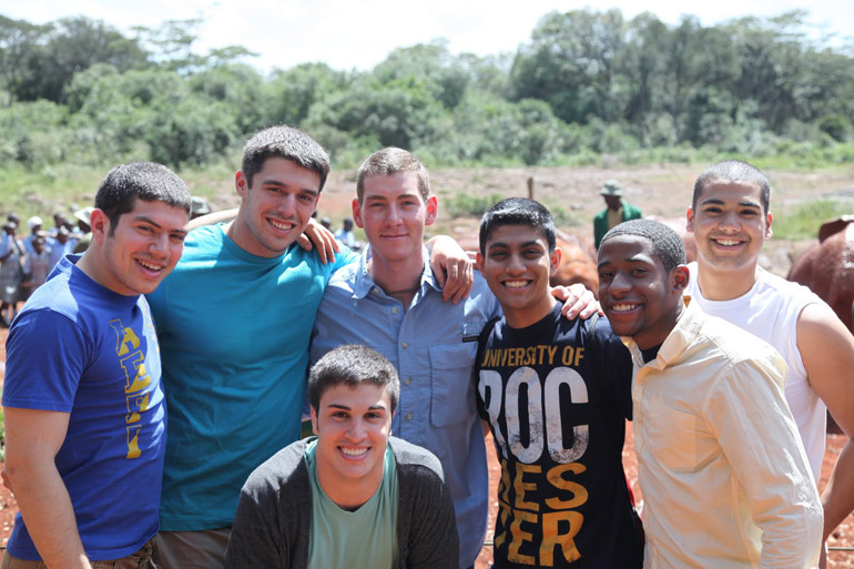 student group in Africa