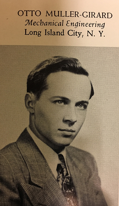 Otto Muller-Girard yearbook photo