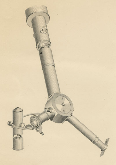 Vintage illustration of a spectroscope.