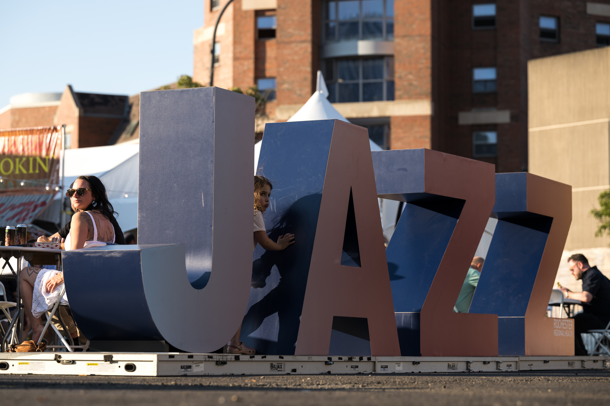 Large letters spelling out JAZZ