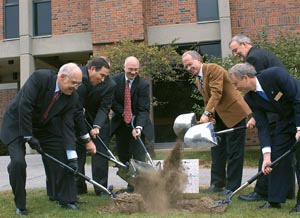 Groundbreaking ceremony for new optics and biomedical engineering building
