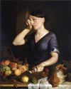 Lily Martin Spencer’s painting, Peeling Onions
