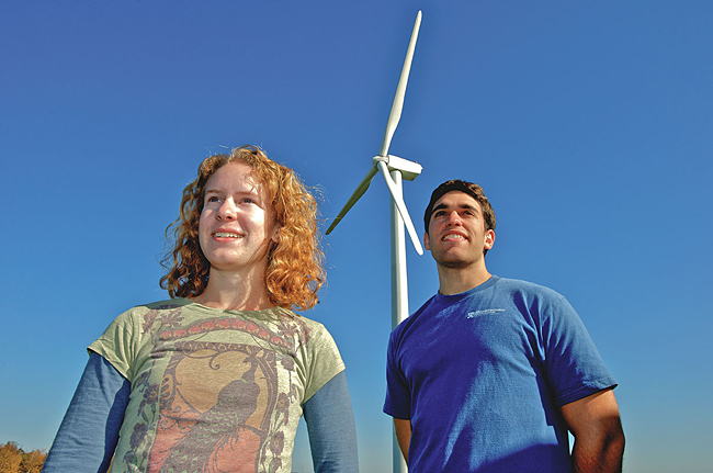 students and turbine