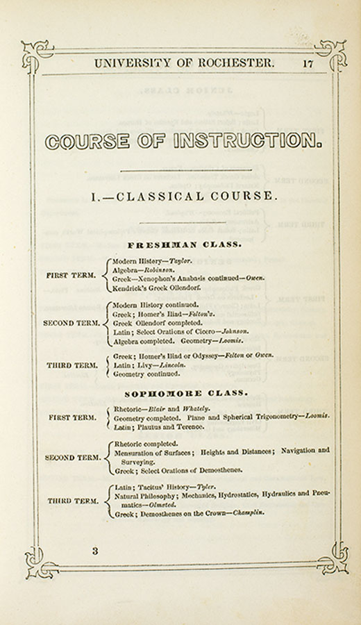 Course of Instruction