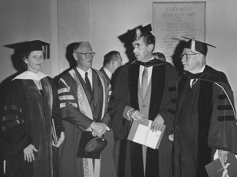 Edward R. Murrow and others receive University of Rochester honorary degrees