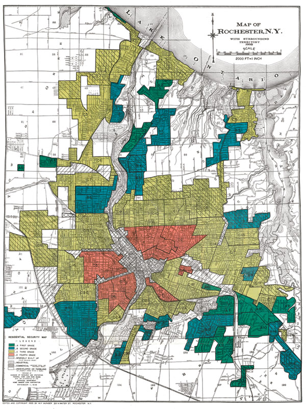 University of Rochester research on the health disparities of redlining