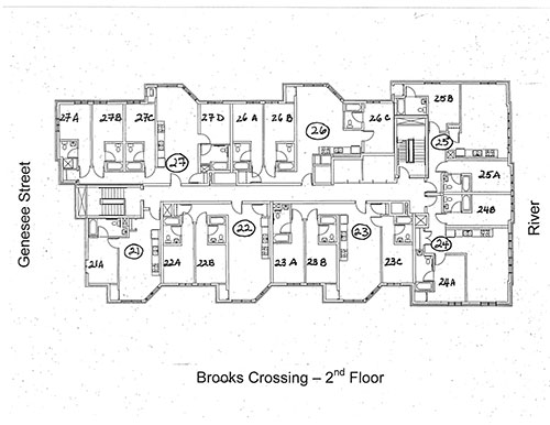 Brooks Crossing floor plan.