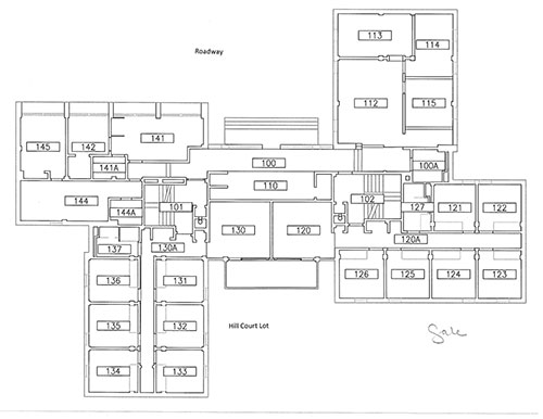 Gale Hall floor plan.