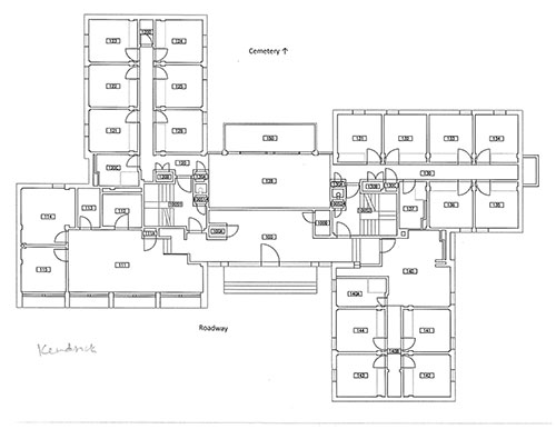 Kendrick Hall floor plan.