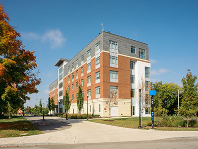 An exterior view of O'Brien Hall.