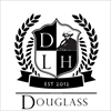 Douglass Leadership House logo of a shield with the letters d, l, and h in it. 