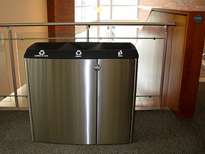 stainless steel recycling bins
