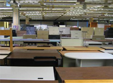 photo of file cabinets and desks
