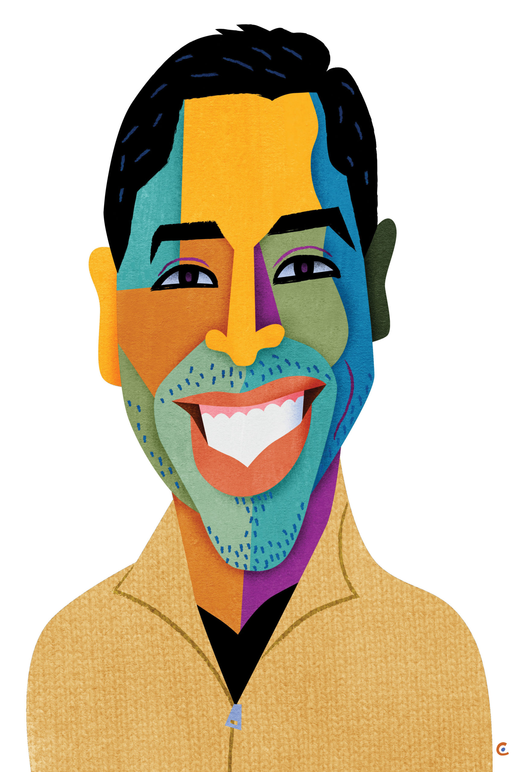 Miguel Fittoria ’12, ’15W (MS) (Illustration: David Cowles for Rochester Review)