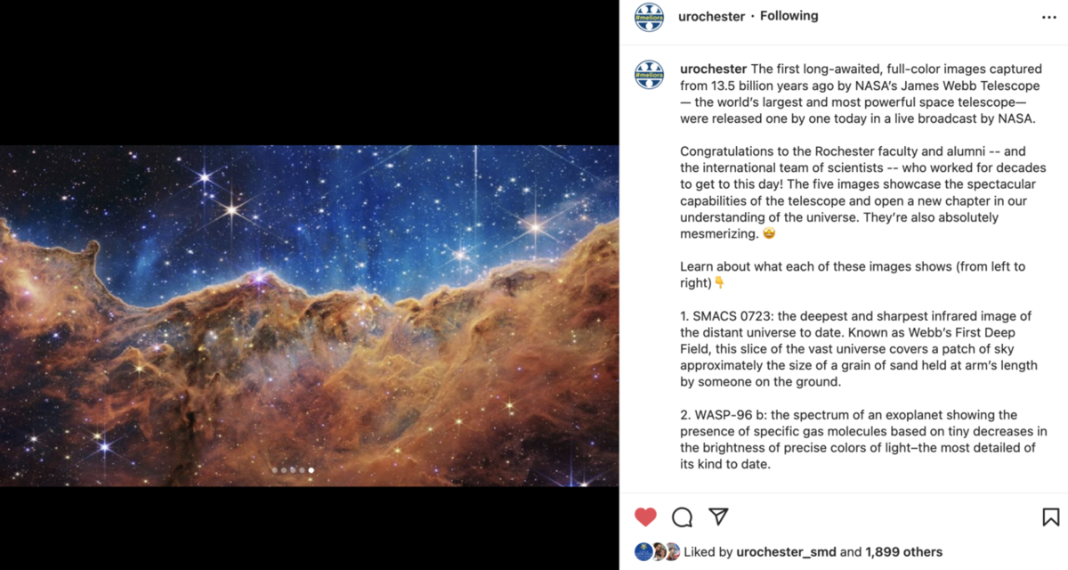 Image: Social Media Screenshot_NASA's James Webb Space Telescope Images