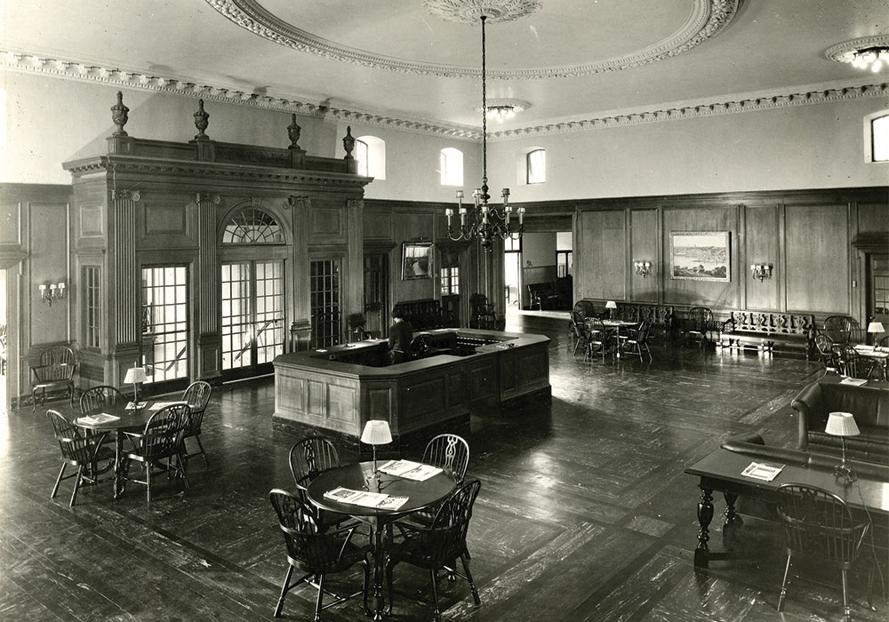 Strong Memorial Hospital lobby in 1926