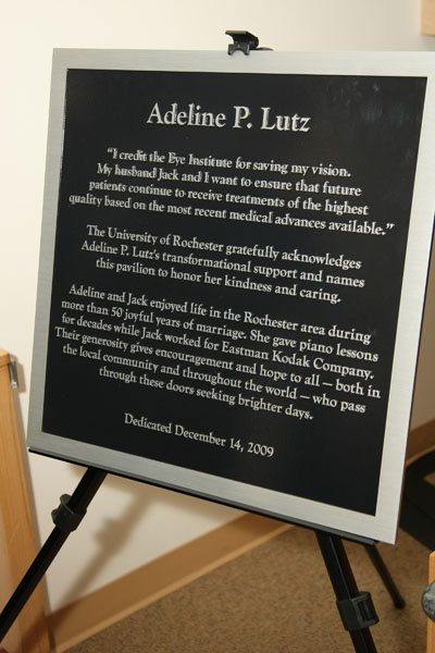 Lutz Pavilion Dedication