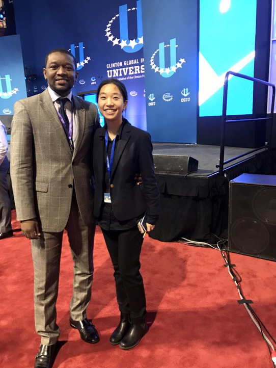 Shelley Chen at Clinton Global Initiative Conference