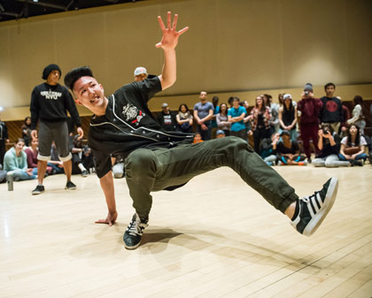 b-boy breakdancer