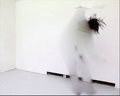 a blurred dancer.