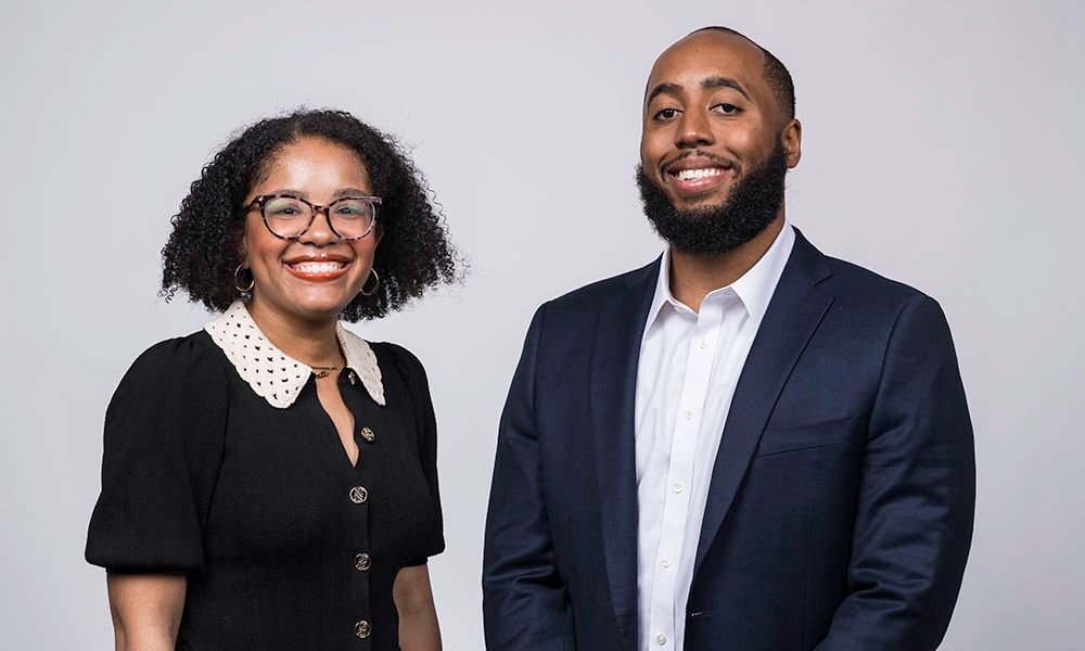 Jordan Ealey and Philip V. McHarris are inaugural faculty members of the University of Rochester's Department of Black Studies.