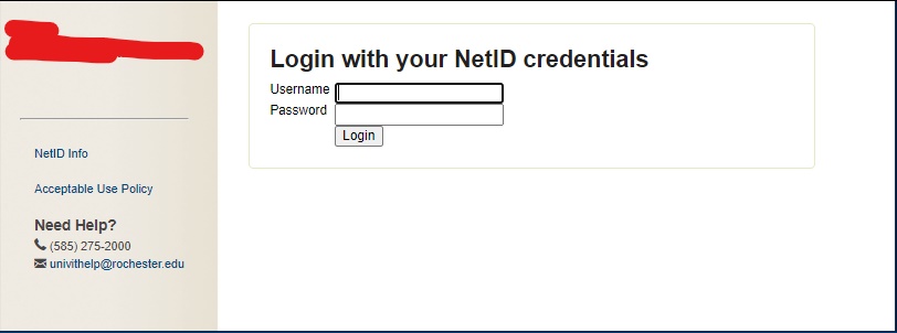 Login with NetID