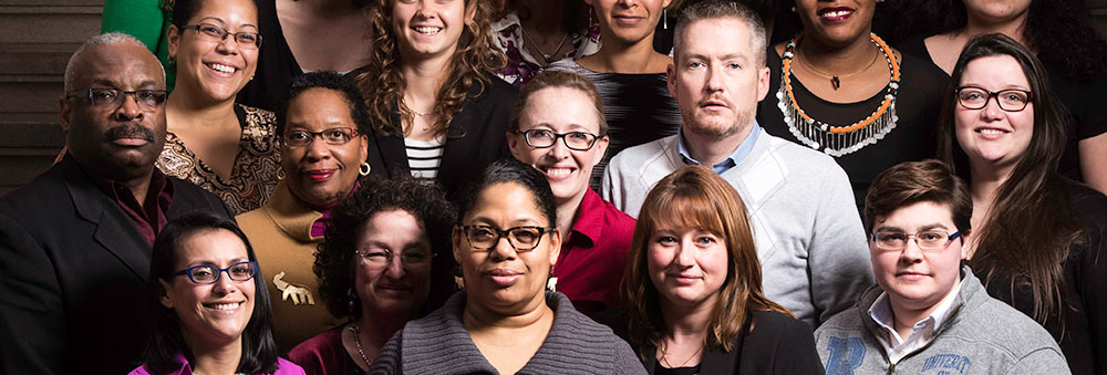 a group photo of University staff