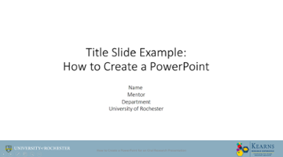 Title page PowerPoint example.