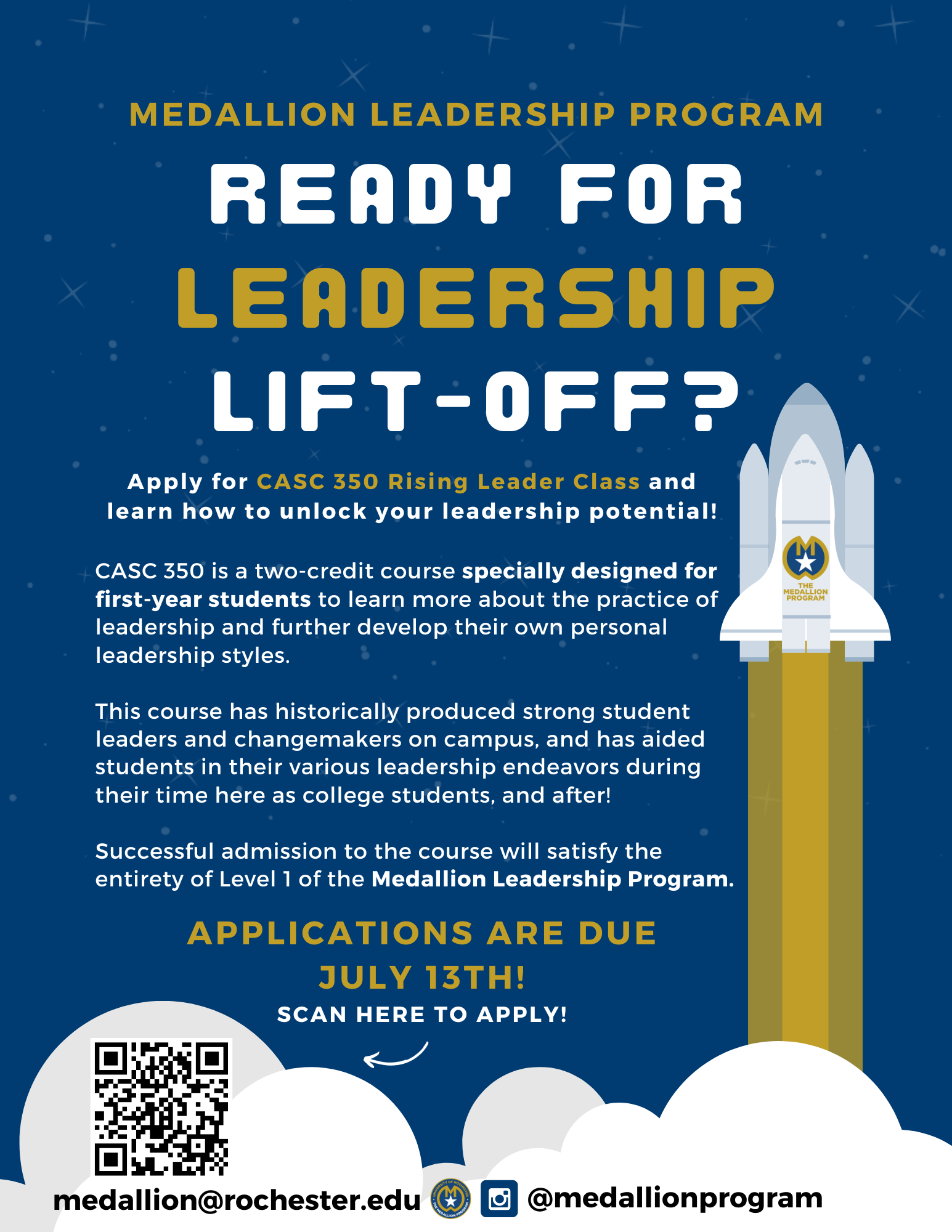 medallion course poster