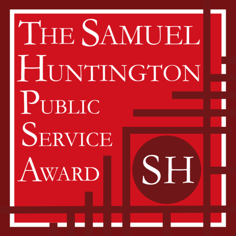 Samuel Huntington Award logo.