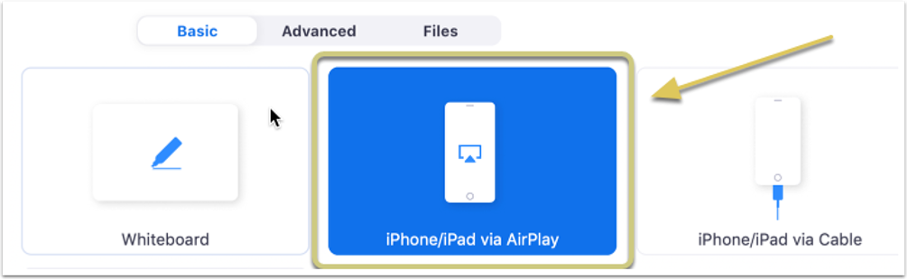 A screenshot of the airplay button.