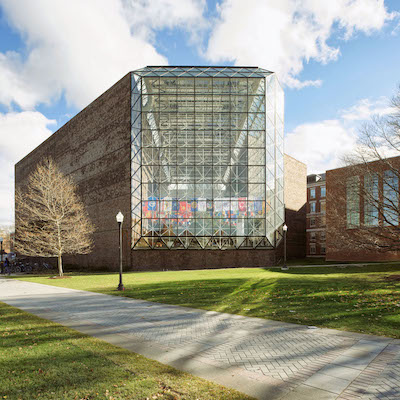 Exterior of Wilson Commons on a sunny day