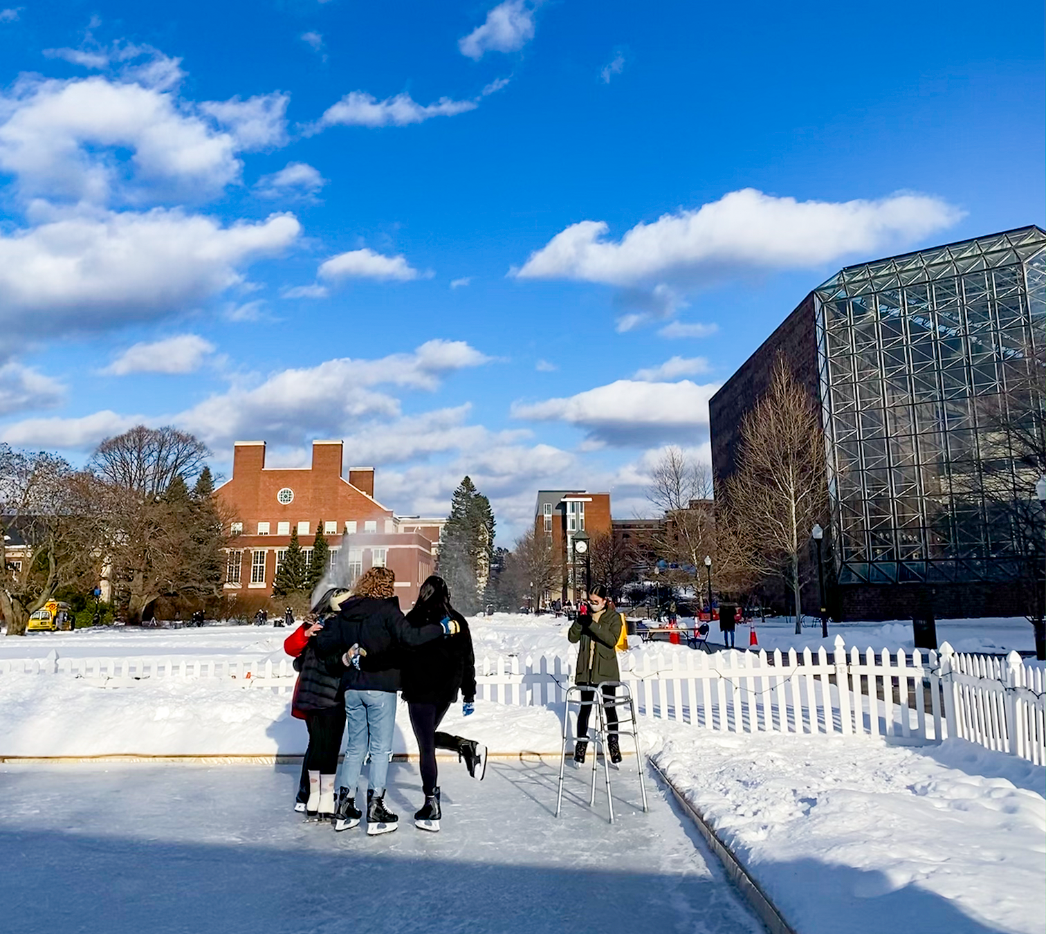 Photo of the Outdoor Ice Rink in Winter