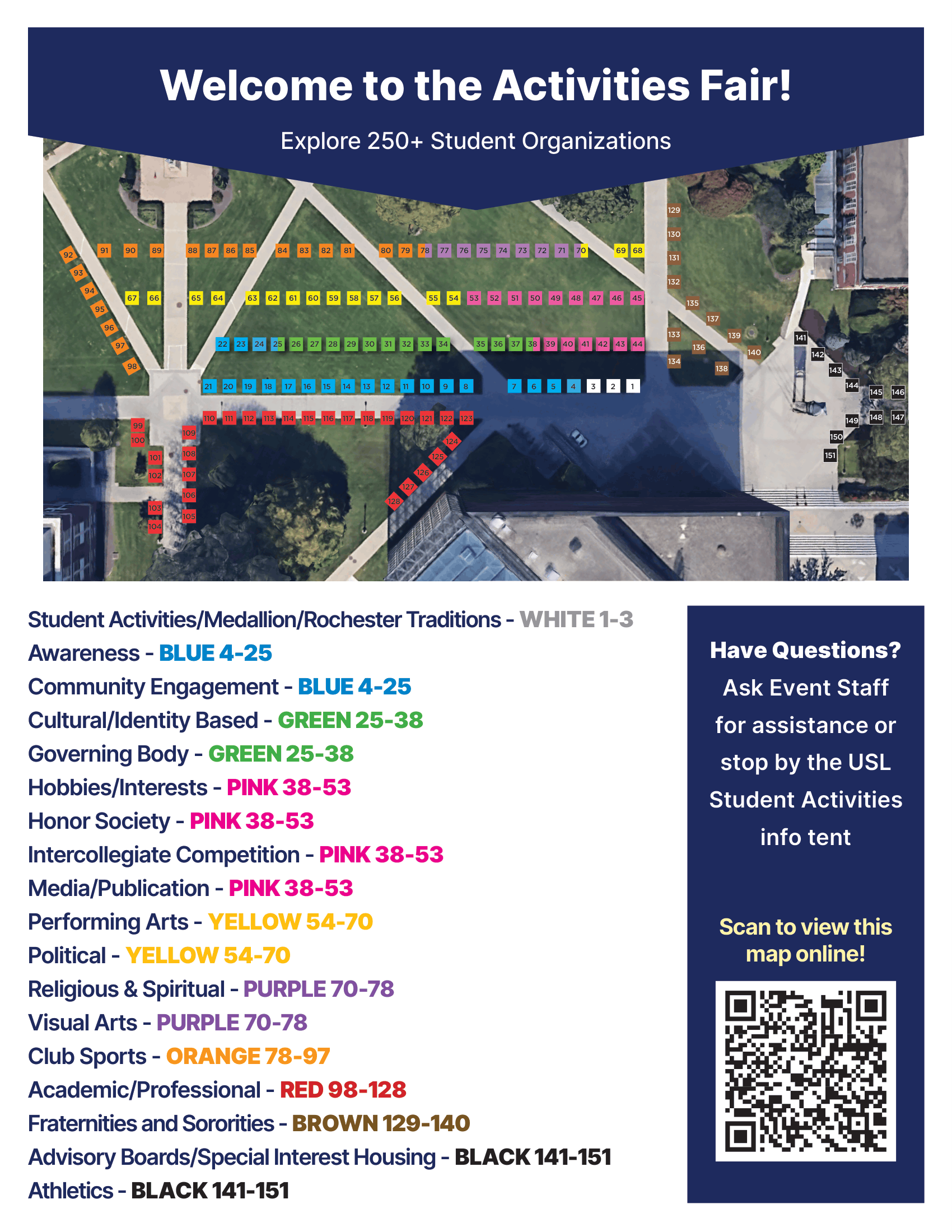 Activities Fair Map