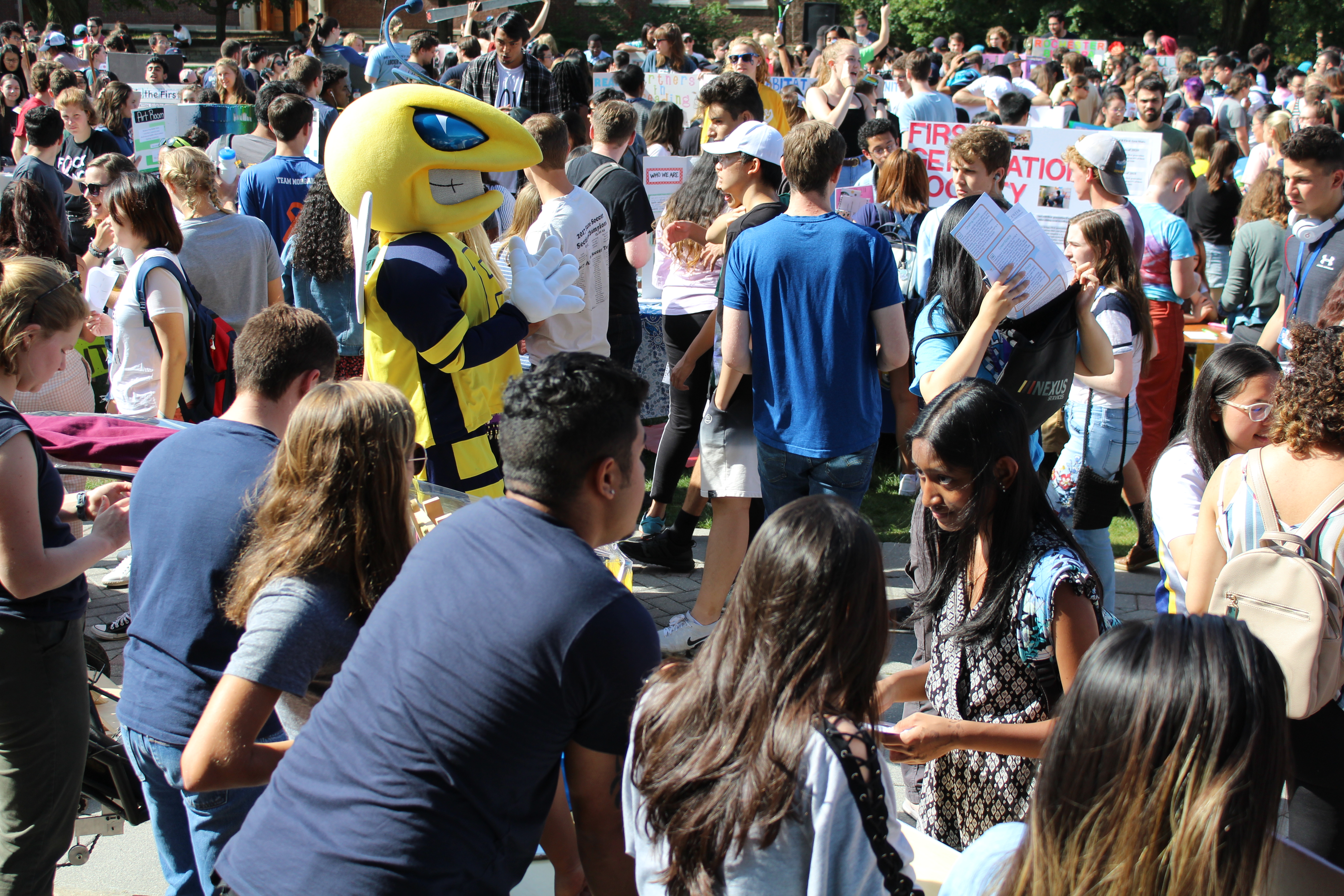 Rocky at the Activities Fair