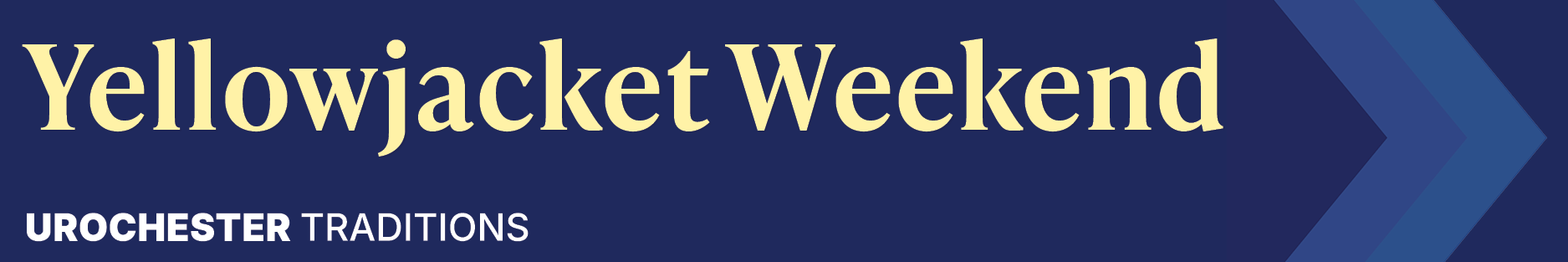 Yellowjacket Weekend Banner