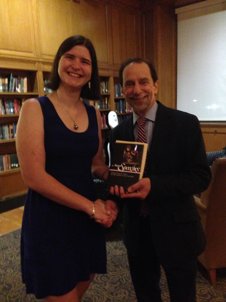 Miriam Kohn Receives Her IOTA Book Award