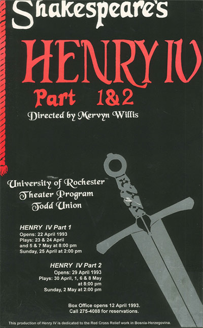 Henry IV program cover