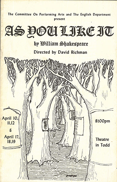 As You Like It program cover