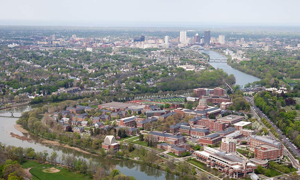 image of the city and University of Rochester to illustrate the University's economic impact on the region
