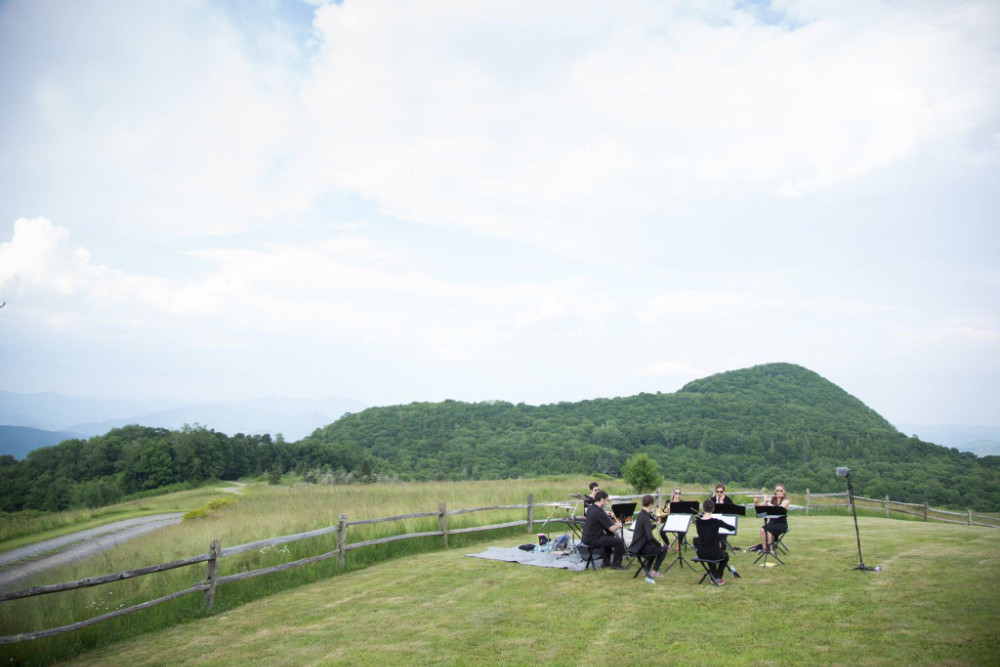 Ensemble performs in Great Smoky Mountains.